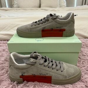 Off-White Vulcanized Suede Low-Top Sneakers